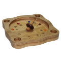 Tablero del juego de la ruleta del juguete del bambú